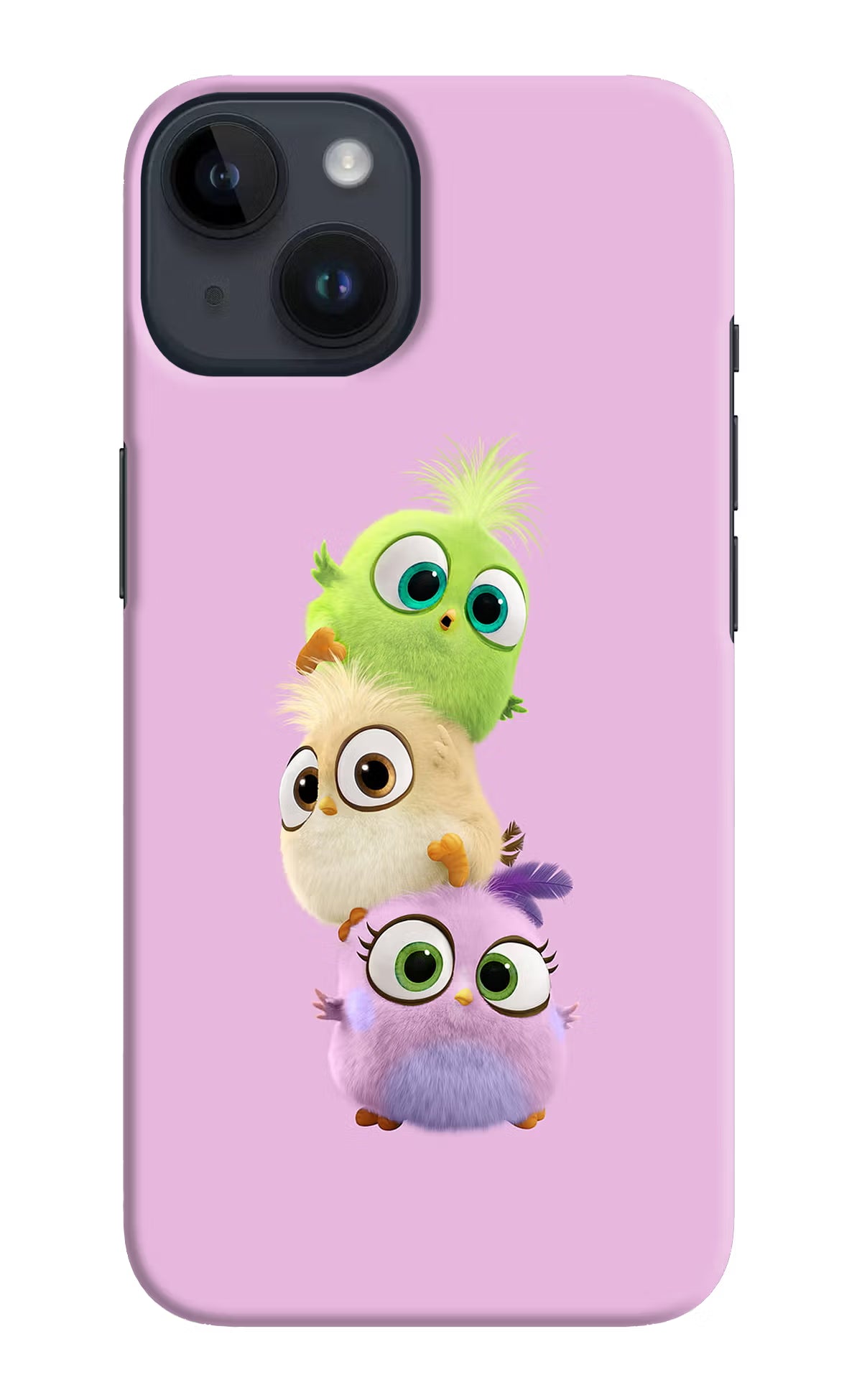 Cute Little Birds iPhone 14 Hard Case Back Cover by Casekaro