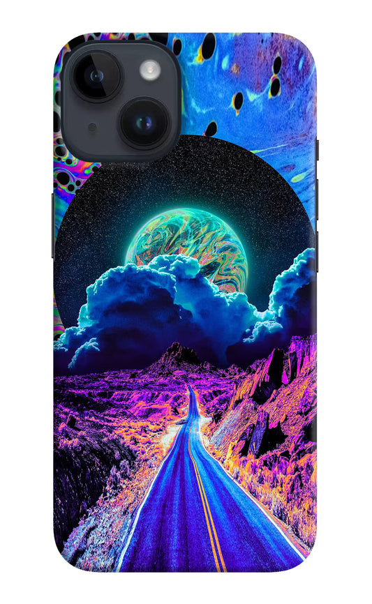 Psychedelic Painting iPhone 14 Hard Case Back Cover by Casekaro