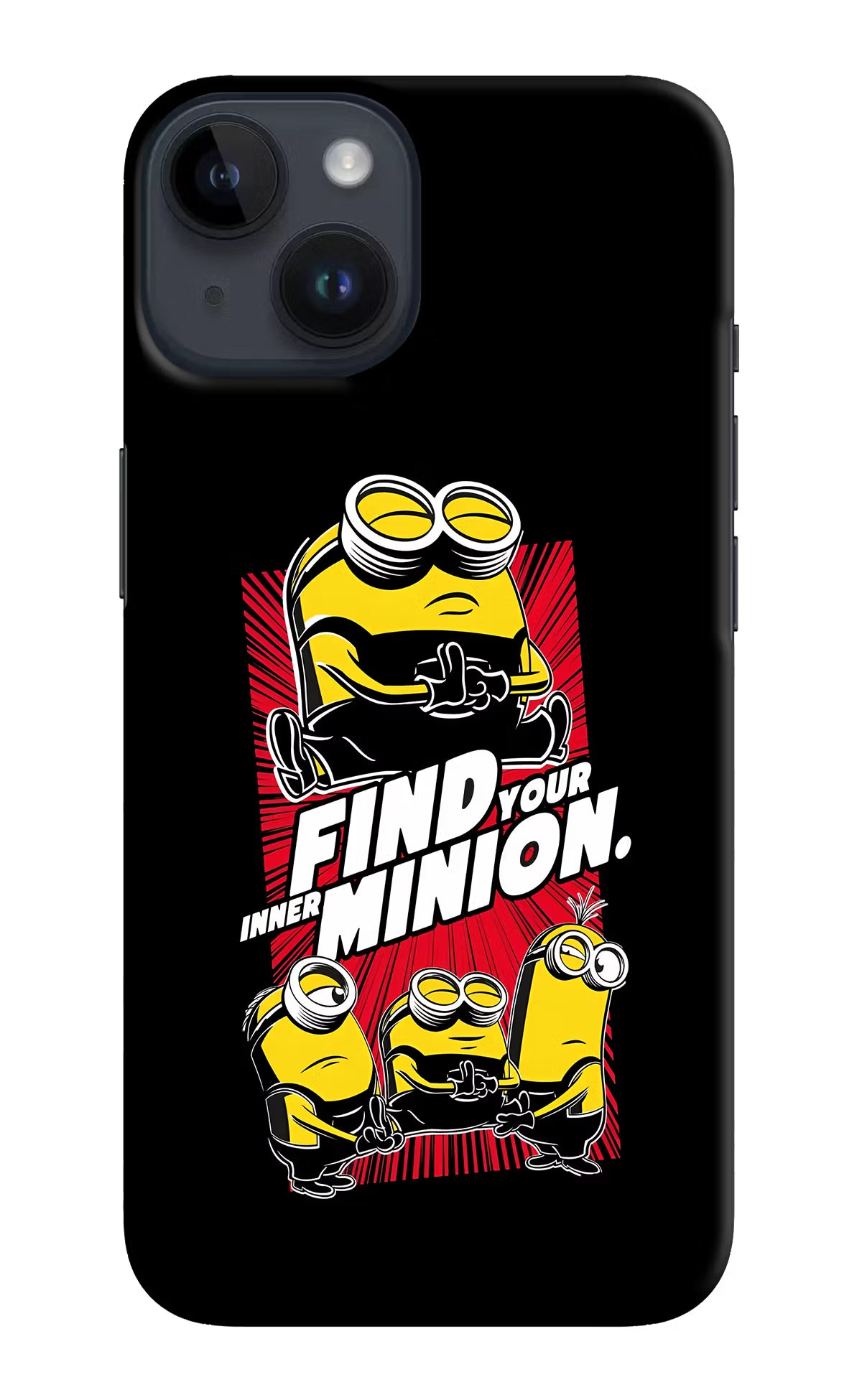 Find your inner Minion iPhone 14 Hard Case Back Cover by Casekaro