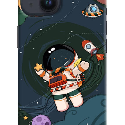 Cartoon Astronaut iPhone 14 Hard Case Back Cover by Casekaro