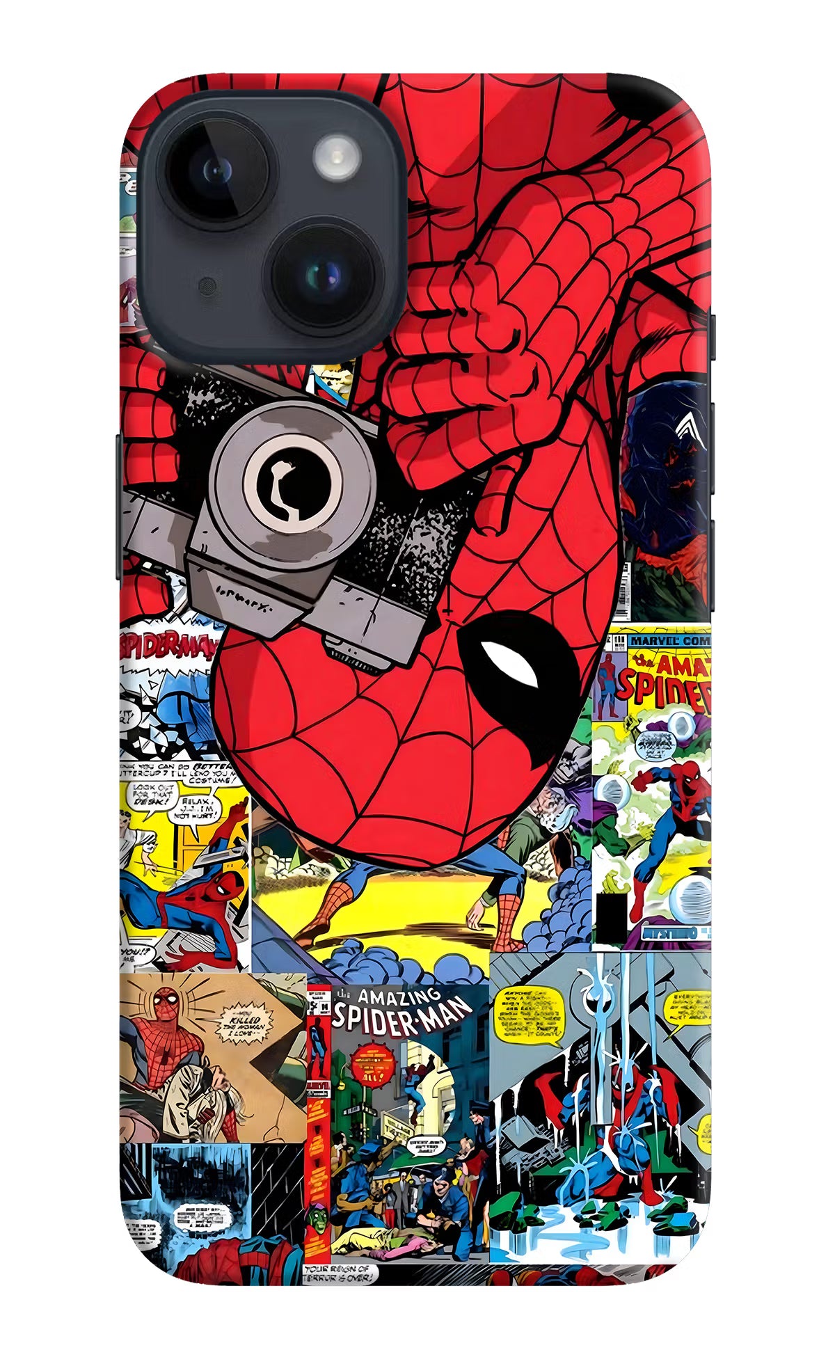 Spider Man iPhone 14 Hard Case Back Cover by Casekaro