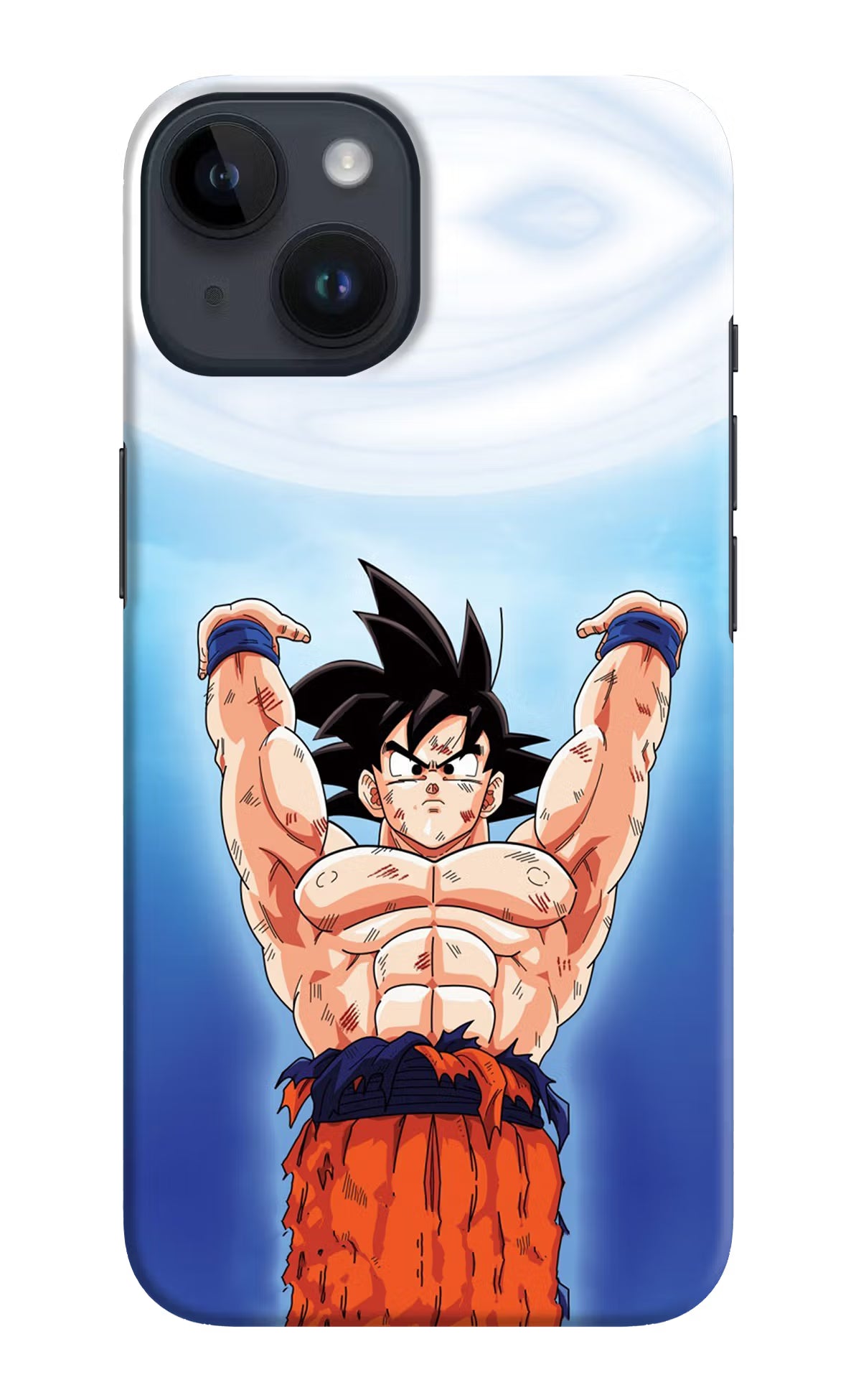 Goku Power iPhone 14 Hard Case Back Cover by Casekaro