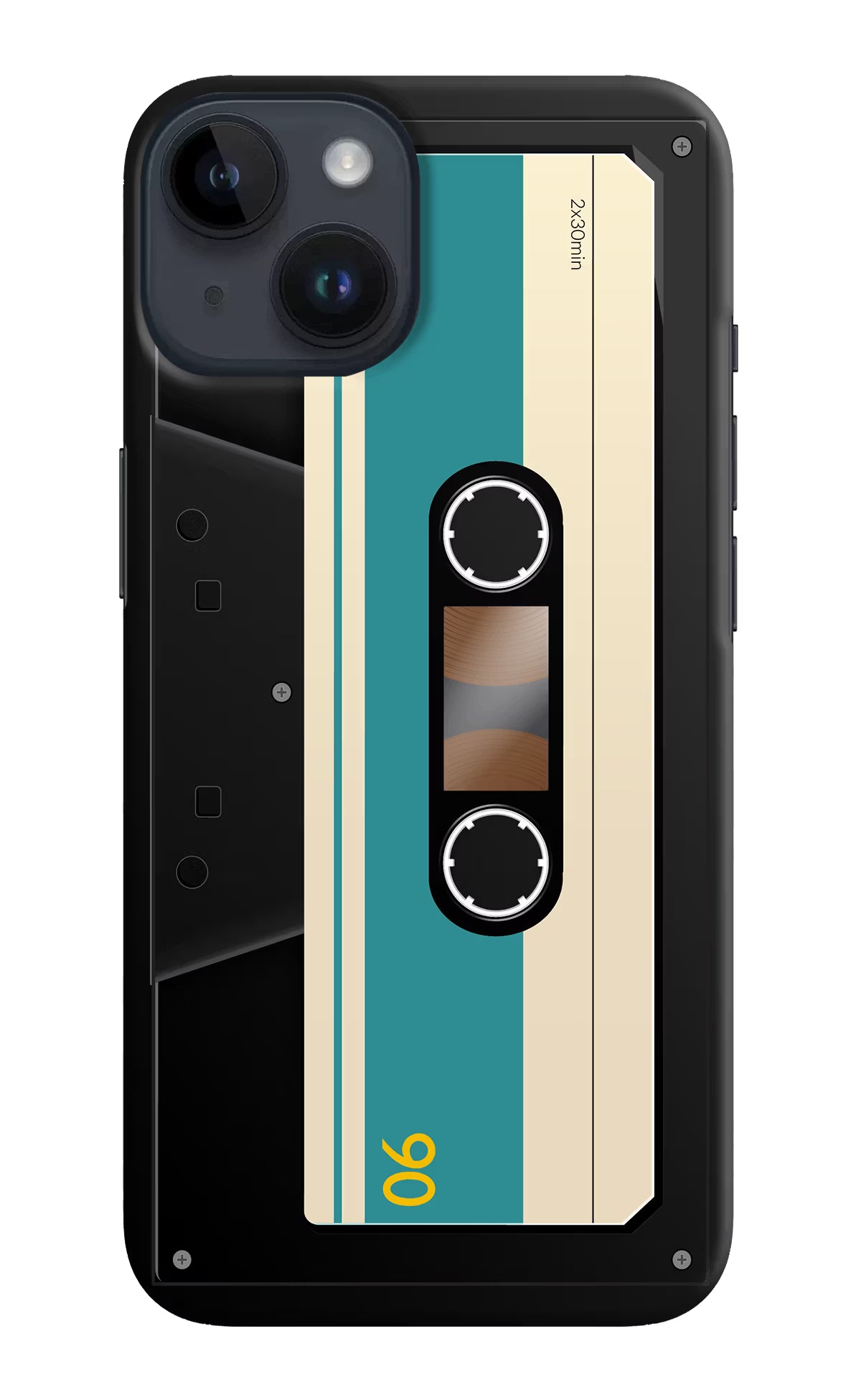 Cassette iPhone 14 Hard Case Back Cover by Casekaro