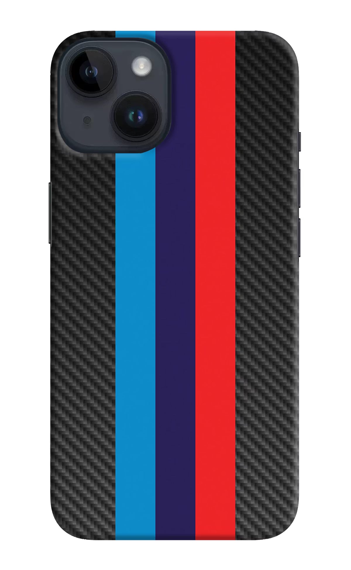 BMW Stripes Pattern iPhone 14 Hard Case Back Cover by Casekaro