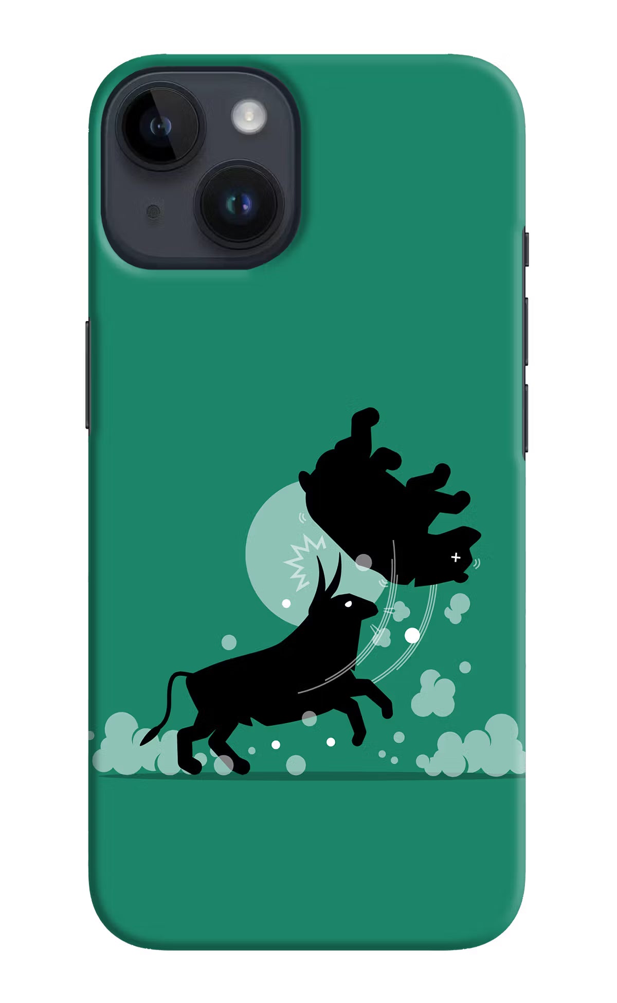 Bull Conqueror iPhone 14 Hard Case Back Cover by Casekaro