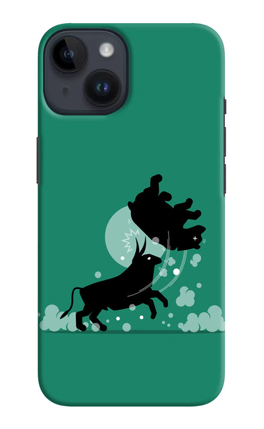 Bull Conqueror iPhone 14 Hard Case Back Cover by Casekaro