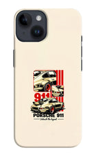 Classic Porsche 911 iPhone 14 Hard Case Back Cover by Casekaro