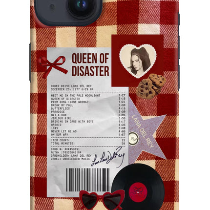 Queen of Disaster iPhone 14 Hard Case Back Cover by Casekaro
