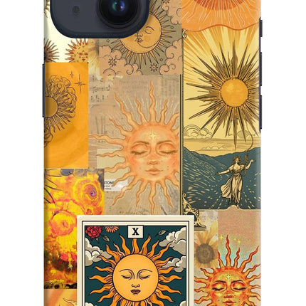 Sun iPhone 14 Hard Case Back Cover by Casekaro