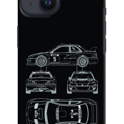 WRC'99 iPhone 14 Hard Case Back Cover by Casekaro