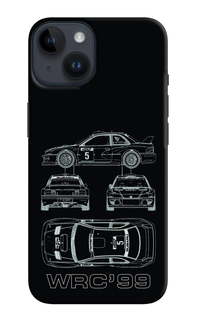 WRC'99 iPhone 14 Hard Case Back Cover by Casekaro
