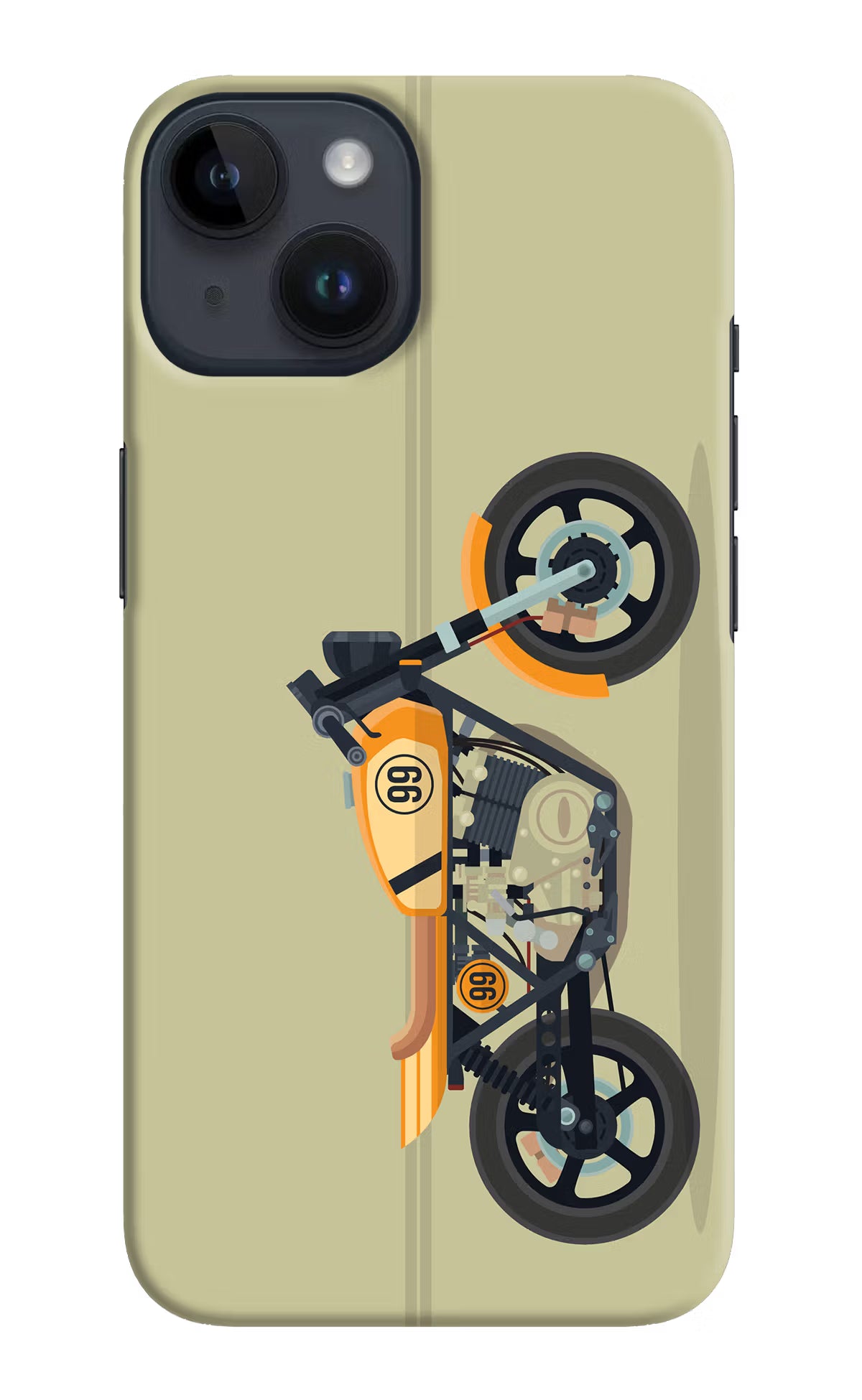 Vertical Speedster iPhone 14 Hard Case Back Cover by Casekaro