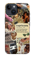 Capricorn Zodiac iPhone 14 Hard Case Back Cover by Casekaro