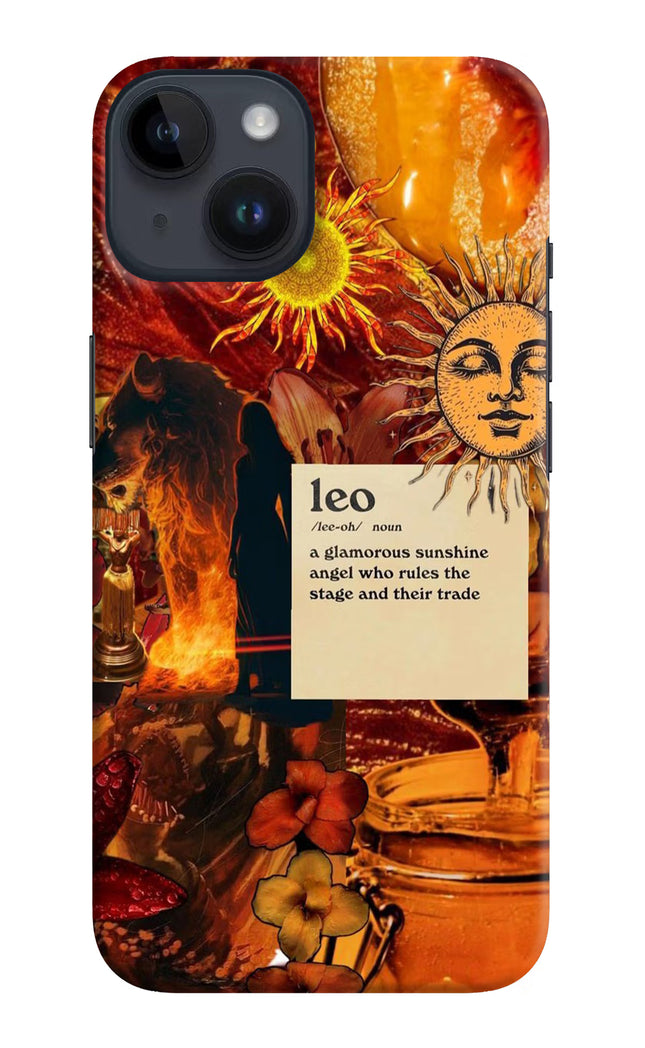 Leo Zodiac iPhone 14 Hard Case Back Cover by Casekaro