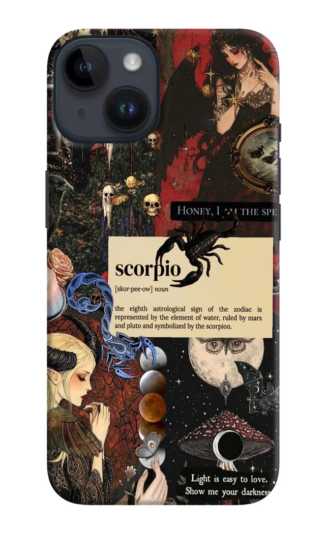 Scorpio Zodiac iPhone 14 Hard Case Back Cover by Casekaro