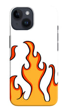 Fired Up – White iPhone 14 Hard Case Back Cover by Casekaro