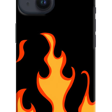 Fired Up – Black iPhone 14 Hard Case Back Cover by Casekaro