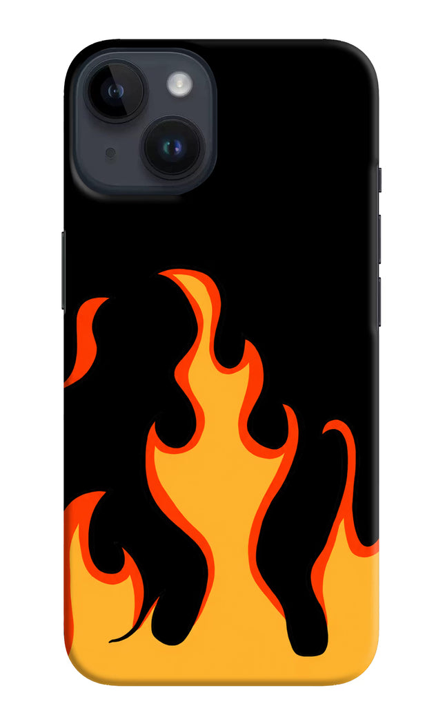 Fired Up – Black iPhone 14 Hard Case Back Cover by Casekaro
