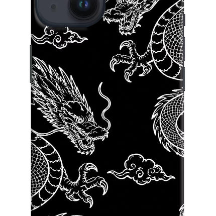 Twin Dragons iPhone 14 Hard Case Back Cover by Casekaro