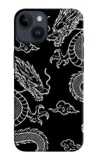 Twin Dragons iPhone 14 Hard Case Back Cover by Casekaro