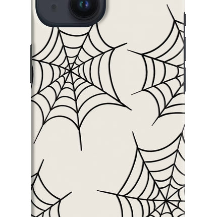 Spider Web iPhone 14 Hard Case Back Cover by Casekaro