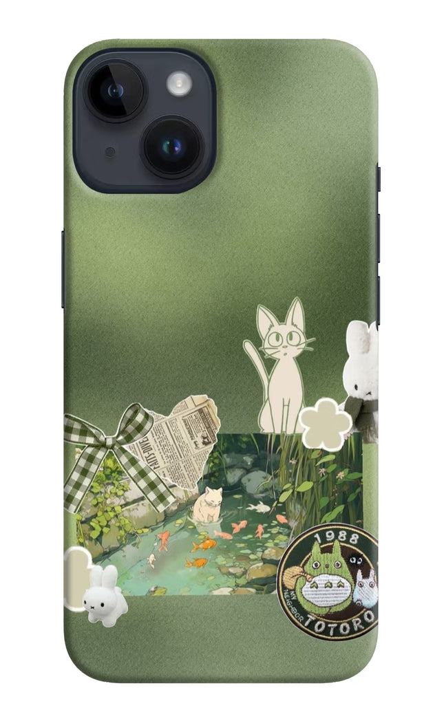 Aesthetic anime iPhone 14 Hard Case Back Cover by Casekaro