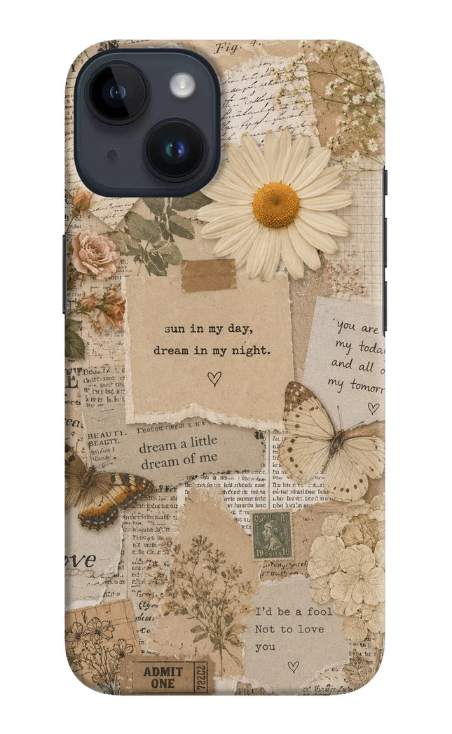 Vintage case iPhone 14 Hard Case Back Cover by Casekaro