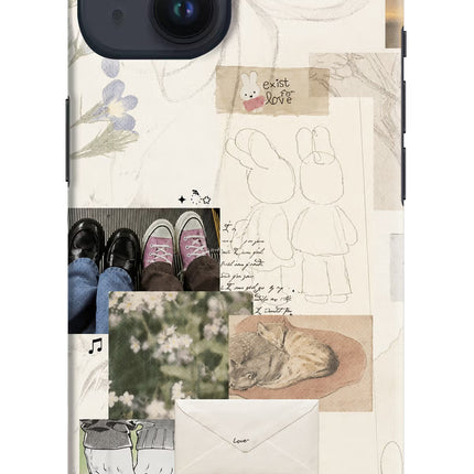 Soft Aesthetic iPhone 14 Hard Case Back Cover by Casekaro