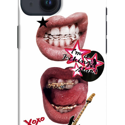 Rockstar iPhone 14 Hard Case Back Cover by Casekaro