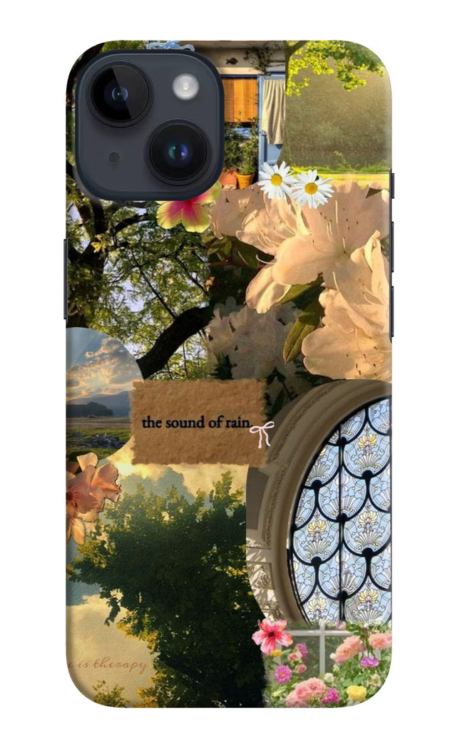 Rain iPhone 14 Hard Case Back Cover by Casekaro