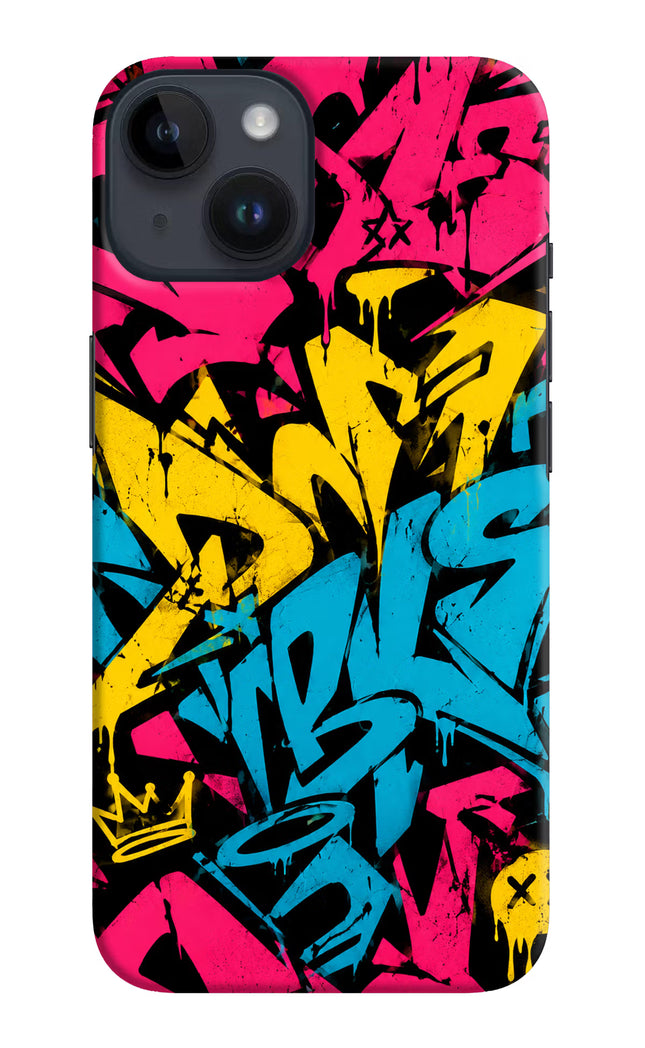 Graffiti Vibe iPhone 14 Hard Case Back Cover by Casekaro