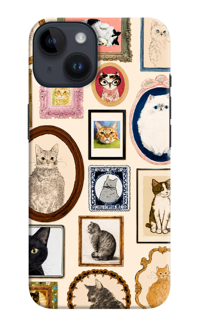 Mirror Cats iPhone 14 Hard Case Back Cover by Casekaro