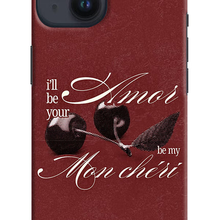 Velvet Cherry iPhone 14 Hard Case Back Cover by Casekaro