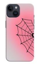 Pink Web iPhone 14 Hard Case Back Cover by Casekaro
