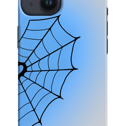 Blue Web iPhone 14 Hard Case Back Cover by Casekaro