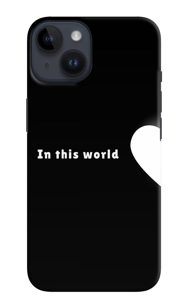 This World iPhone 14 Hard Case Back Cover by Casekaro