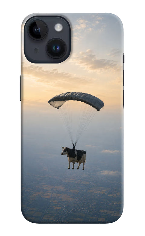 Skydiving Cow iPhone 14 Back Cover