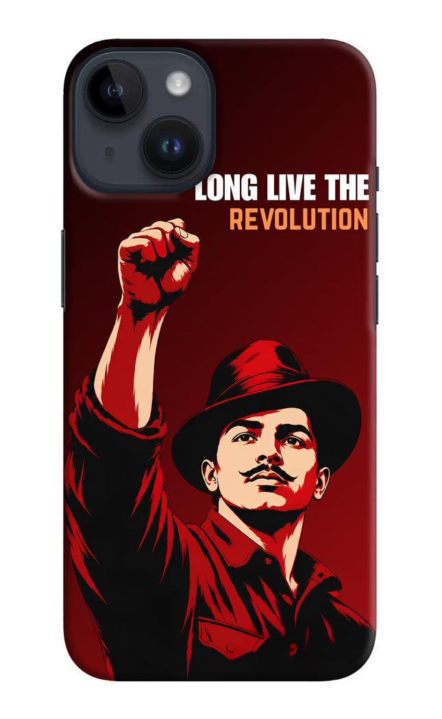 Bhagat Singh Revolution iPhone 14 Hard Case Back Cover by Casekaro