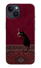 Midnight Cat iPhone 14 Back Cover