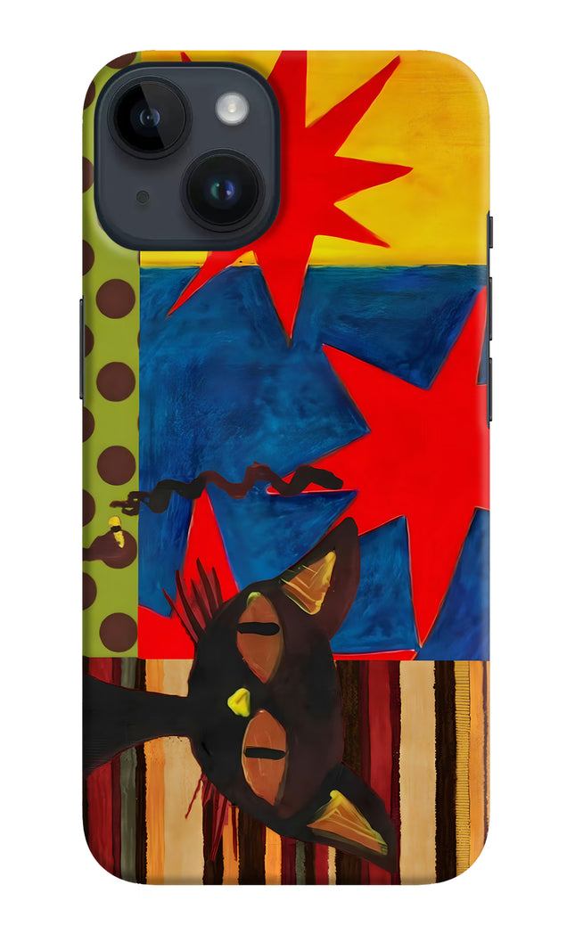 Pop Cat iPhone 14 Hard Case Back Cover by Casekaro