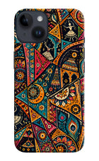 Folk Print iPhone 14 Back Cover