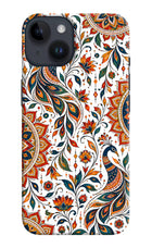 White Mayura iPhone 14 Hard Case Back Cover by Casekaro