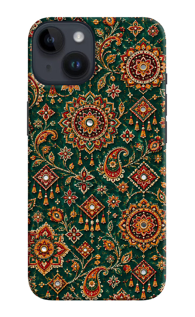 Green Pataka iPhone 14 Hard Case Back Cover by Casekaro