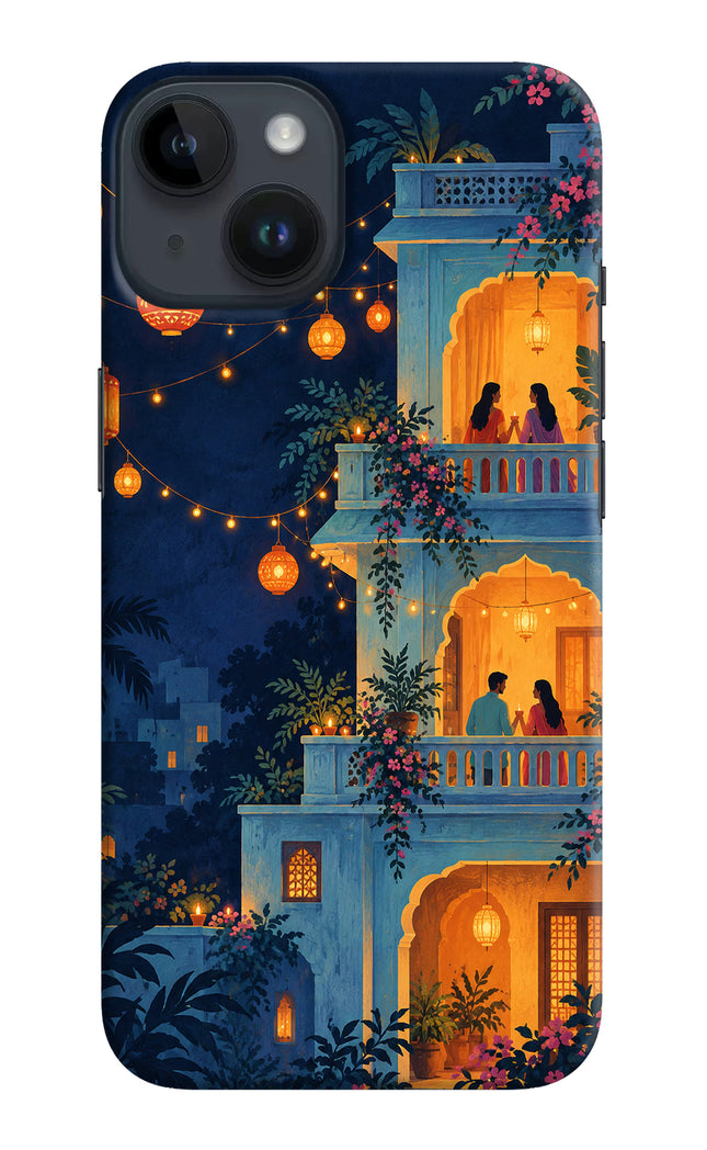 Balcony Glow iPhone 14 Hard Case Back Cover by Casekaro
