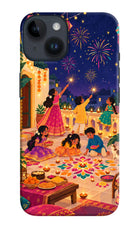 Diwali Night iPhone 14 Hard Case Back Cover by Casekaro