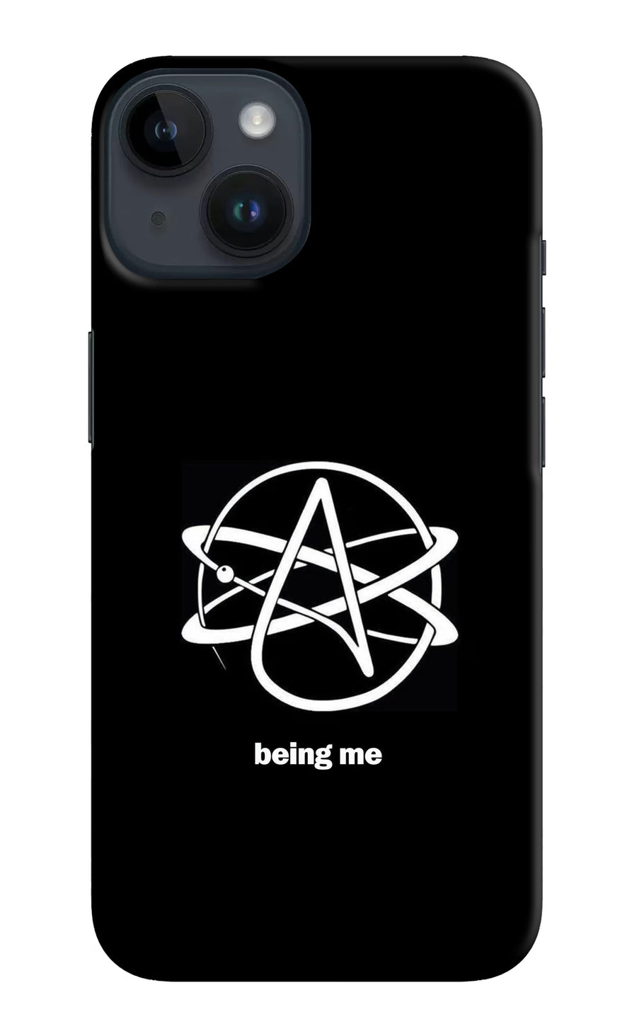 Atheist Symbol iPhone 14 Back Cover, Hard case