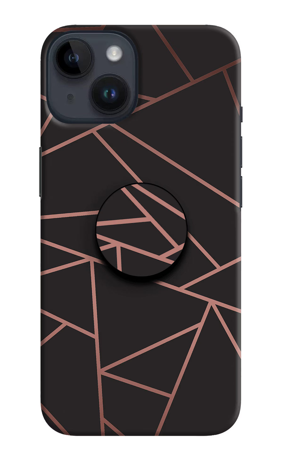 Geometric Pattern iPhone 14 Pop Case, Hard case