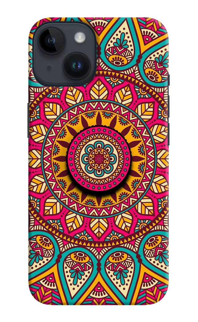 Mandala iPhone 14 Pop Case by Casekaro