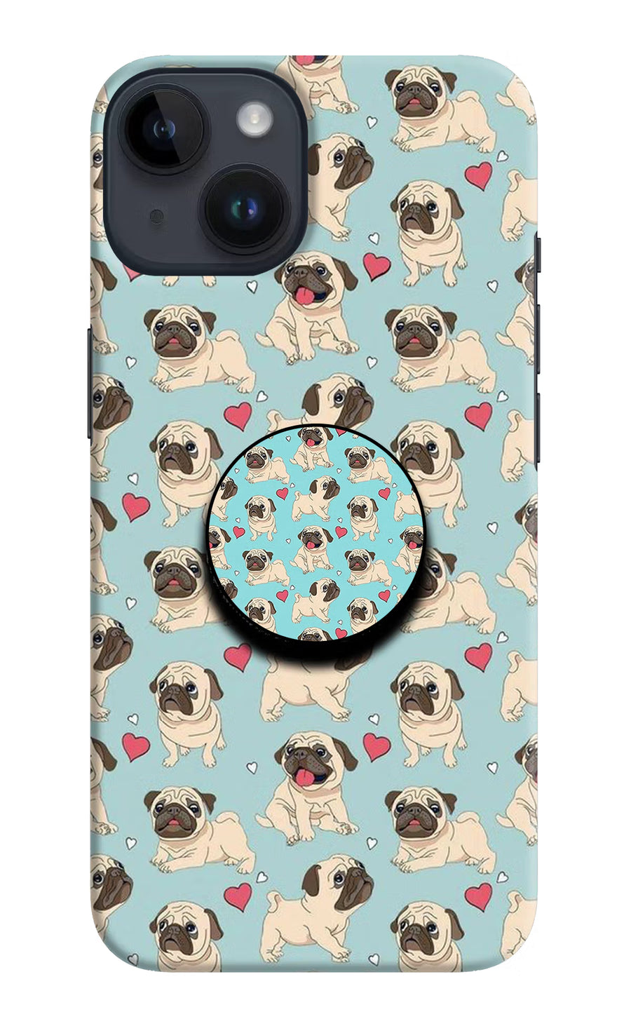 Pug Dog iPhone 14 Pop Case, Hard case