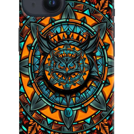 Angry Owl iPhone 14 Pop Case by Casekaro